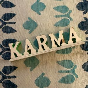 Wooden Karma shelf sitter